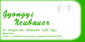 gyongyi neubauer business card